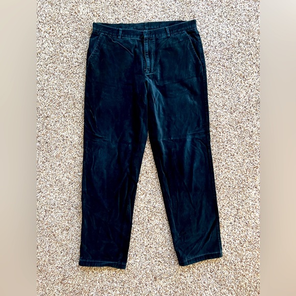 Gianni Vaserce Versus Black Velvet Dress Slacks Pants cotton men's W 36